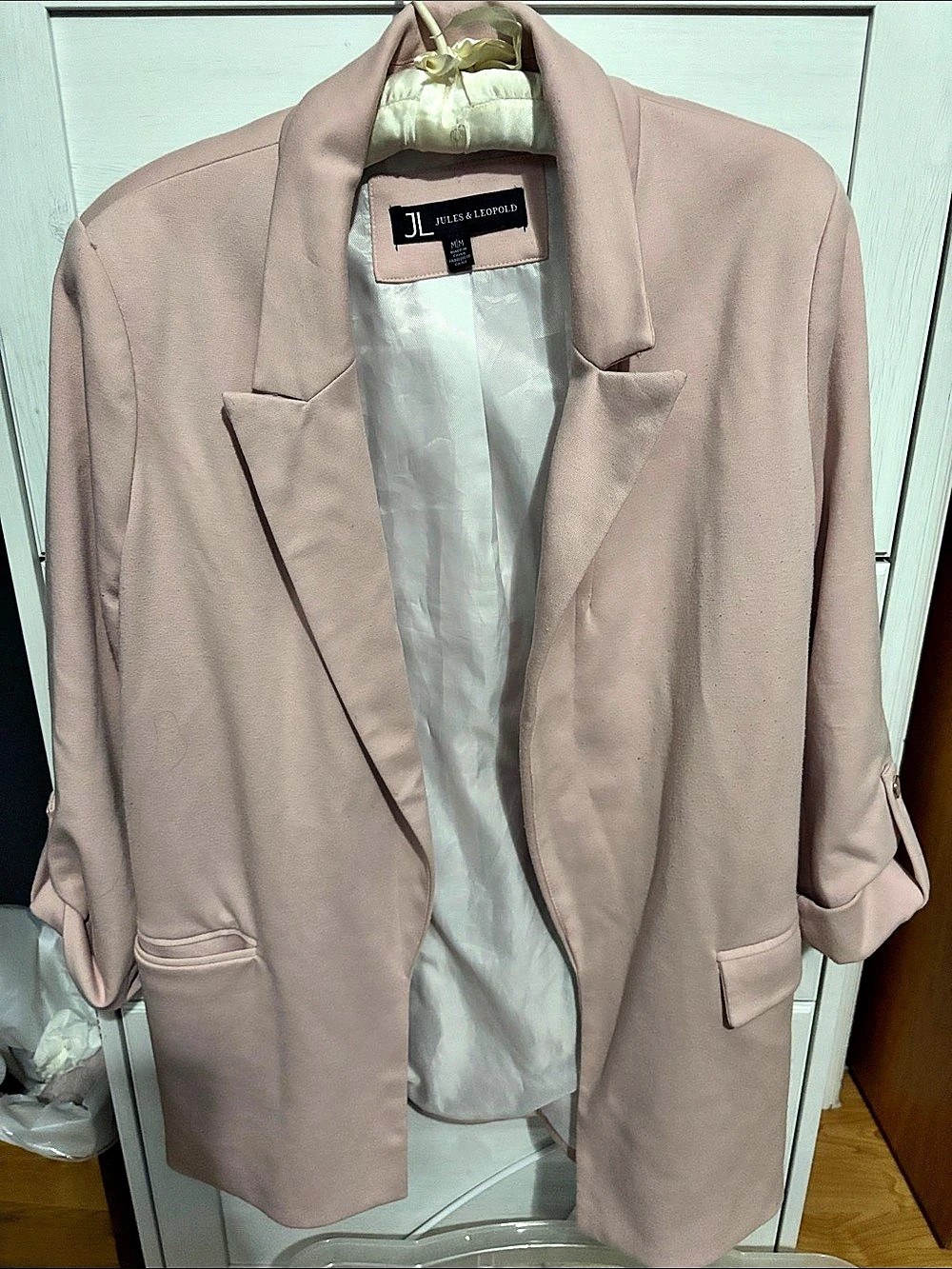 Jules & Leopold Blazer in Pink Size Medium Like New